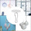 60Pcs Portable Adhesive Ceiling Discs for Quick Installation and 4