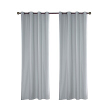 Maskinvaskbare mørklægningspaneler Termoisolerende gardiner Triple Weave Stof Grommet Top Design Rum Mørklægningsgardiner med vandtæt Du