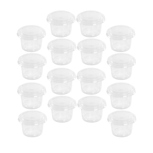 200Pcs Reusable Plastic Sauce Containers With Lids For Home Restaurant
