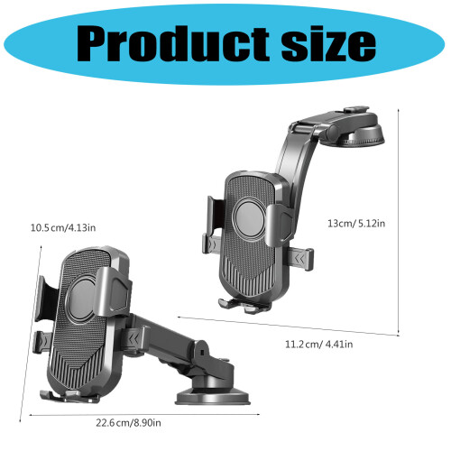 Car Phone Holder Suction & Locking Design-Waterfall bracket 2
