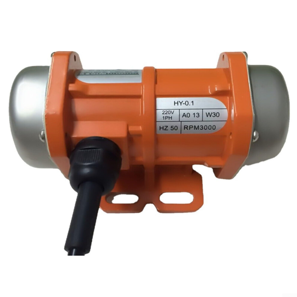 Industrial Vibration Motor AC 220V 60W Aluminum Alloy Single Phase 3000 RPM Mining Construction Food Machinery