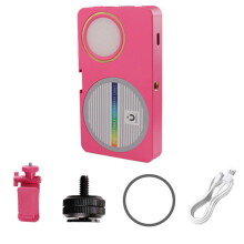 Professional Phone Camera Fill Light With Magnetic-rose red