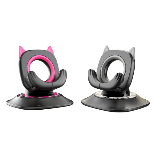 ABS Dashboard Phone Holder 360 Rotating Design Nonslip-Red 1