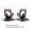 ABS Dashboard Phone Holder 360 Rotating Design Nonslip-Red 4