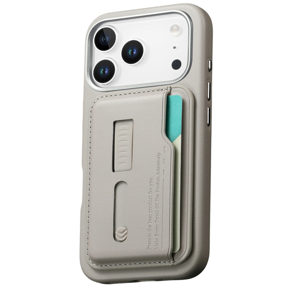 Shock Absorbing Phone Case With Concealed-Titanium 17 Pro Gray 7751000407858