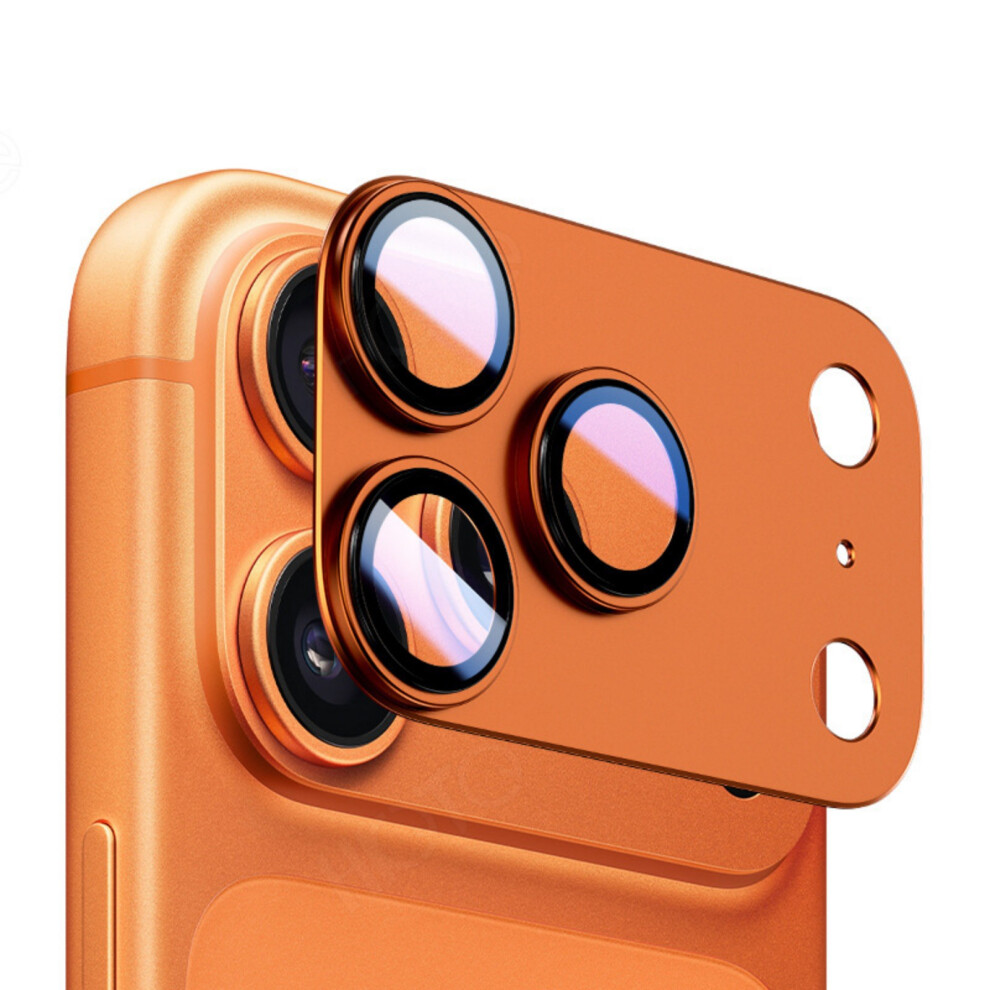 Impact Proof Aluminum Alloy Camera Lens- Iphone17 Pro Orange 7751000408237