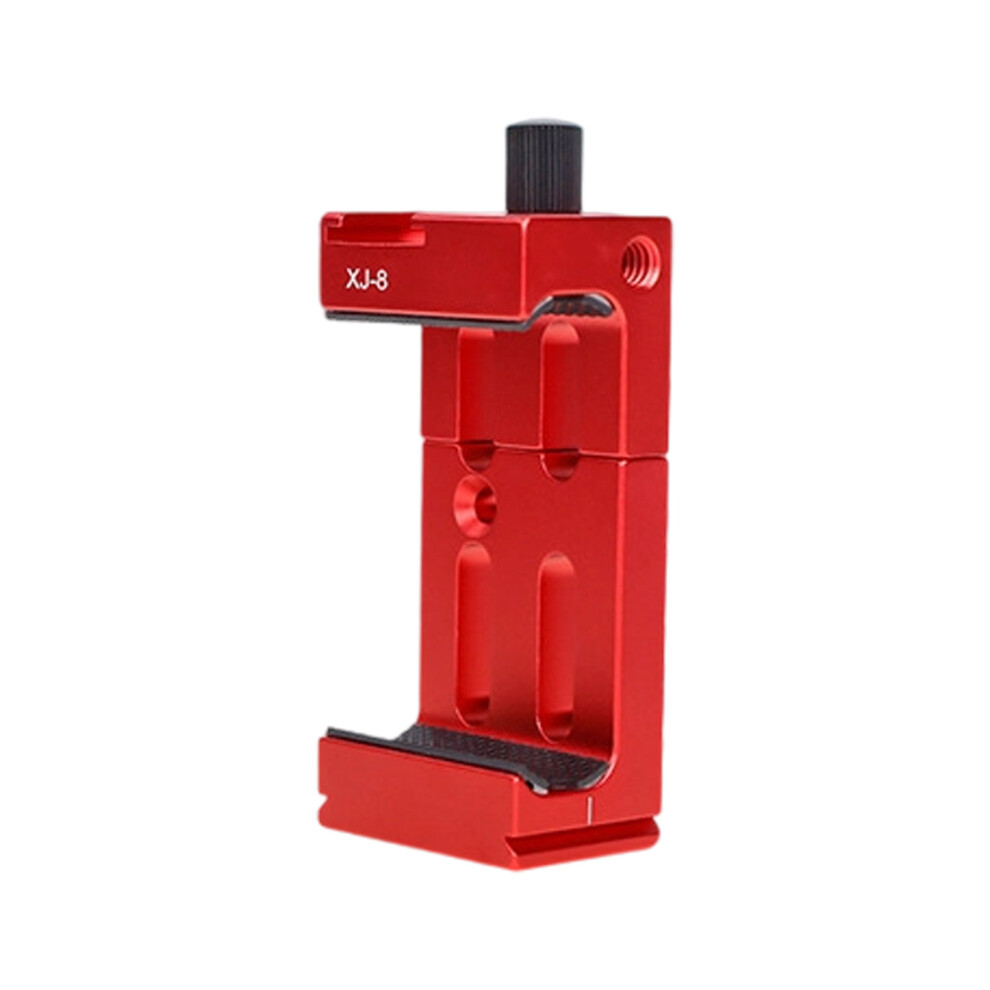 Universal Aluminum Alloy Cold Shoe Extension Phone Mount- Red 7751000408541