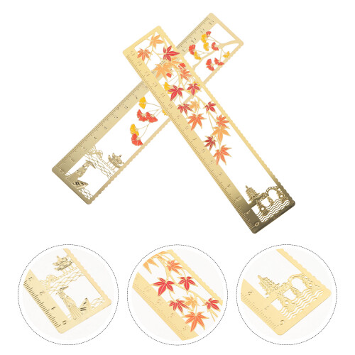2Stk Metall-Lesezeichen China-Stil Für Geschenk 2