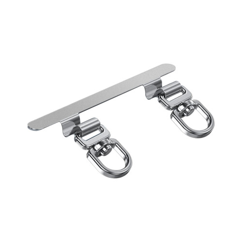 Mobile Phones lanyard piece, multi- s rotating-Silver / Gray 1