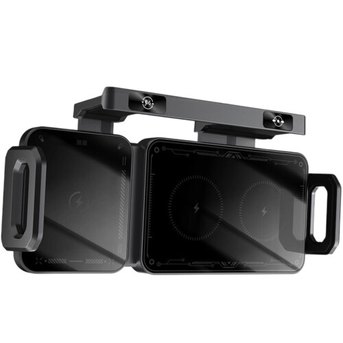 Auto Deploying Car Mount Phone Charging Stand With-Black