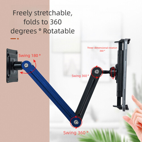 360 Rotate Phone Tablet Bracket Adjustable-Split base punched c 2