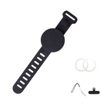 Magnetic Phone Holder With Adjustable Wrist Strap For-Black B17