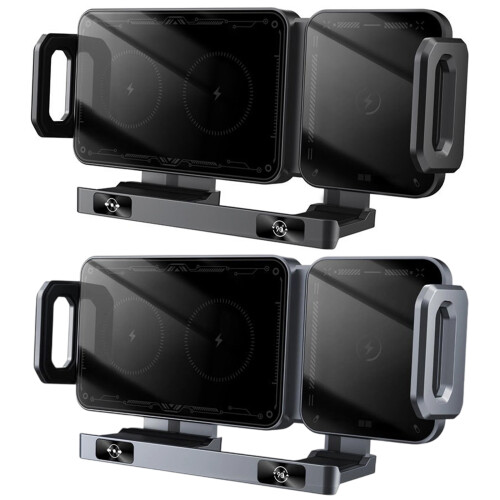 Auto Deploying Car Mount Phone Charging Stand With-Black 1