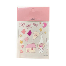 Plastic Jelly Stickers Snow Angel Design Safe Decals For Gaming