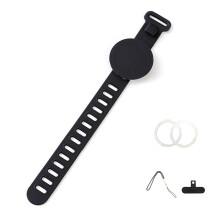 Magnetic Phone Holder With Adjustable Wrist Strap For-Black B26