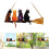 Cats and Broom Design Sunlight Reflective Hanging Decors For 2
