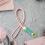 Reinforced Polyester Phone Cord Secure-Sakura pink orange 6