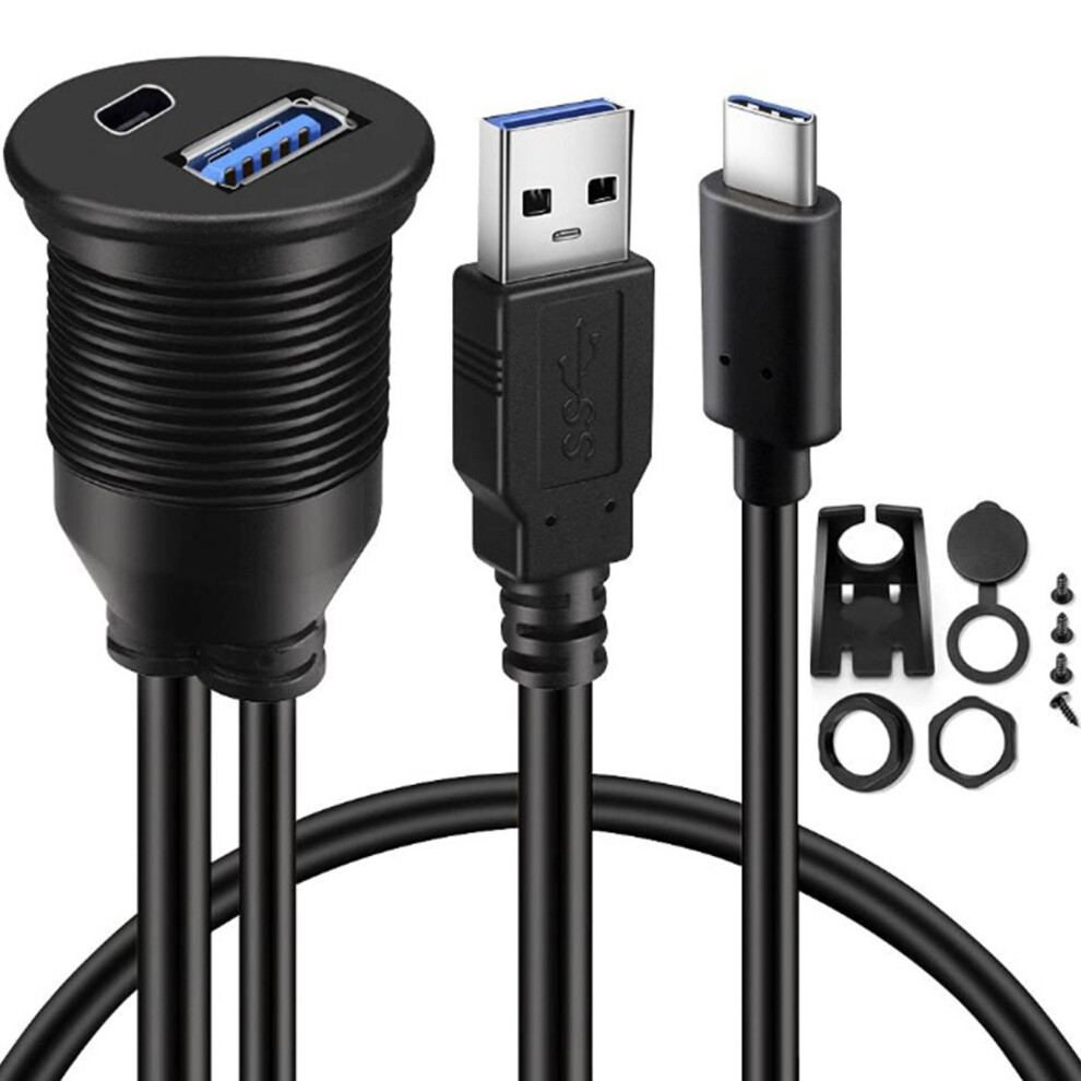 Waterproof Usb3.0 Type C Interfaces Car Dashboards Cable-2M 7696000379616