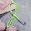 Reinforced Polyester Phone Cord Secure-Sakura pink orange 7