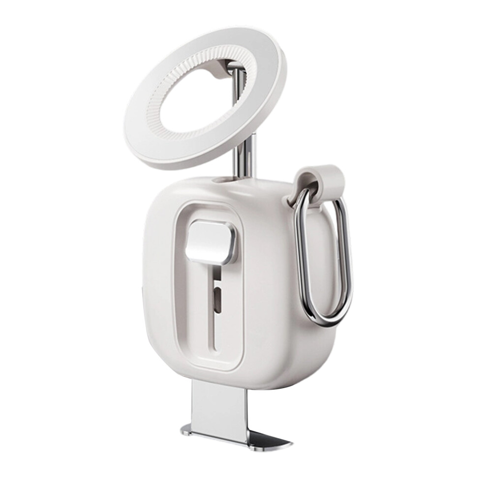 720 Rotating Travel Phone Mount Foldable Abs Zinc Alloy- White 7751000408602