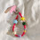 Women Wristlet Phone Lanyard String Trendsetting Beaded-red 5