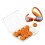 Sweat Resistant Ear Tip 5Sizes Silicone Earplug For-or ange 3