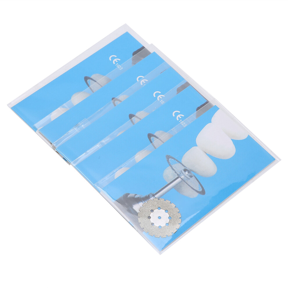 5Pcs Double-Sided Dental Diamond Discs 22Mm Thin Emery For Grinding 3051363718214