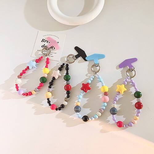 Decorative Elegant Phone Strap Multipurpose Mobile-Pur ple 2