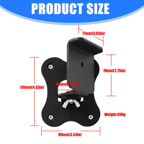 Heavy Duty Adjustable Speaker Wall Bracket Secure Metal Frame 2