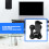 Heavy Duty Adjustable Speaker Wall Bracket Secure Metal Frame 4