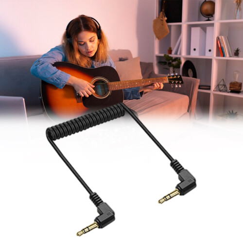 3.5mm Angled Jacks Spring Cable-three to four straight turn 2