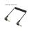 3.5mm Angled Jacks Spring Cable-three to four straight turn 4