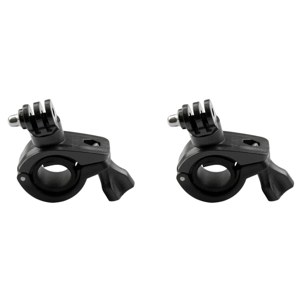 360Degree Rotating Action Camera Mount Clamp For Bike Handlebars Black 7754000486465