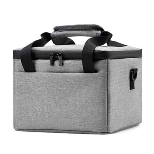 Spacious Projector Carrying Case Dustproof Holds Remote-grey