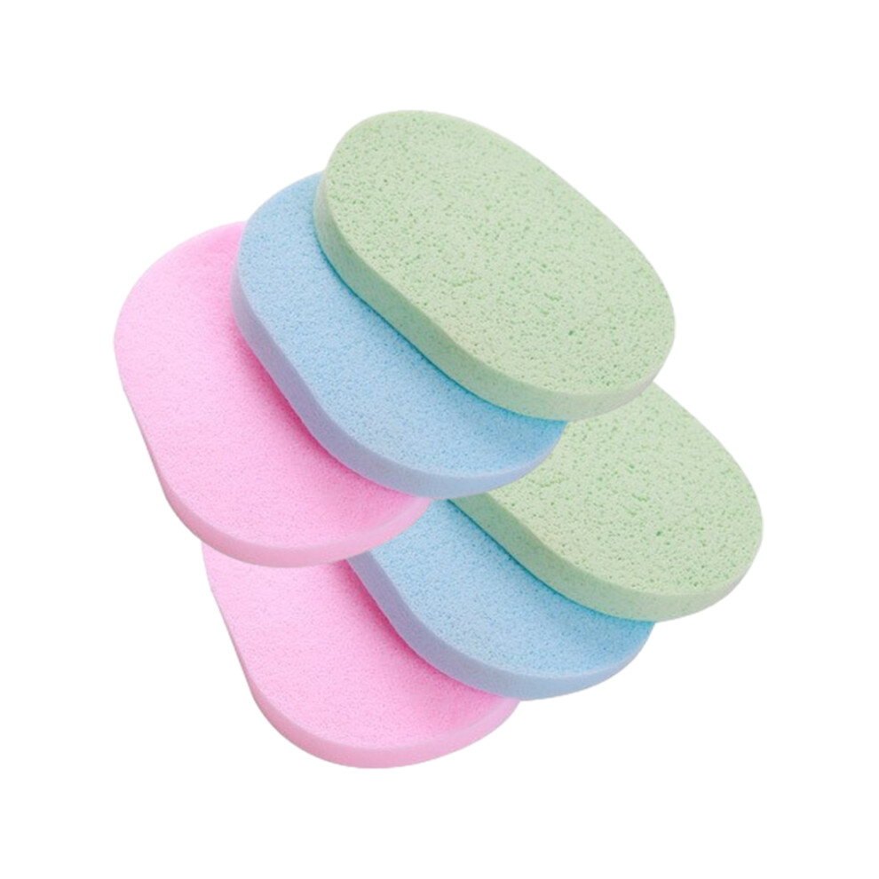 (thick) 6pcs Cotton Easy-to- Makeup Remover Sponge - Gentle And Non-Irritating-image-OPC-PN6XMS9-NEW
