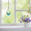 Hand Painted Crystal Easter Egg Ornaments Hollow Pastel Pendants 5