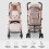 My Babiie MB51 Plus Stroller - Pink Leopard 8
