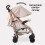 My Babiie MB51 Plus Stroller - Pink Leopard 4