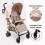 My Babiie MB51 Plus Stroller - Pink Leopard 5