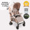 My Babiie MB51 Plus Stroller - Pink Leopard 7