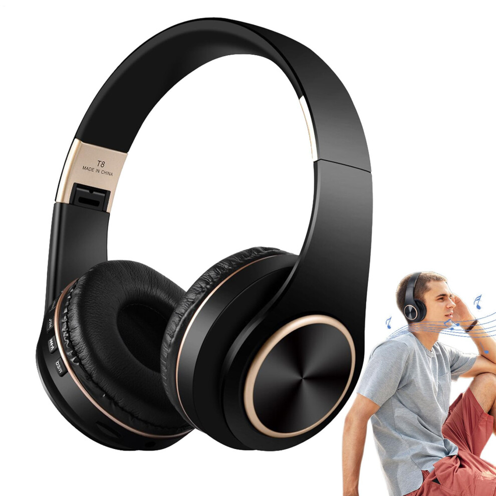 Noise Cancelling Headphones Overear Stereo Foldable For Travel And Entertainment Black 9323874172392