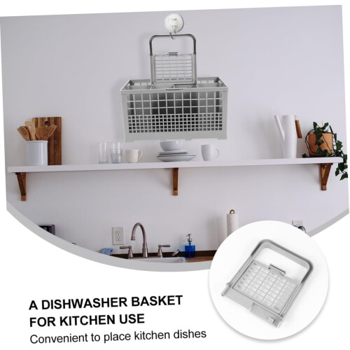 Dishwasher Cutlery Basket Multipurpose Drainer For Kitchen Silverware Storage Compatible With Most Dishwashers 2