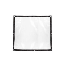 Wasserdichte und reißfeste Plane, Schutz für mehrere Jahreszeiten, robuste, transparente Kunststoffplane mit Ösen, transparente Möbelabdeckung