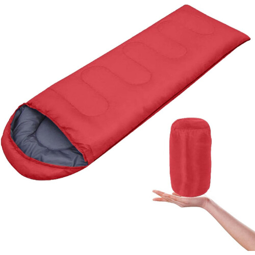 Sleeping Bag Stuff Sack For Camping 3 Seasons Red 1