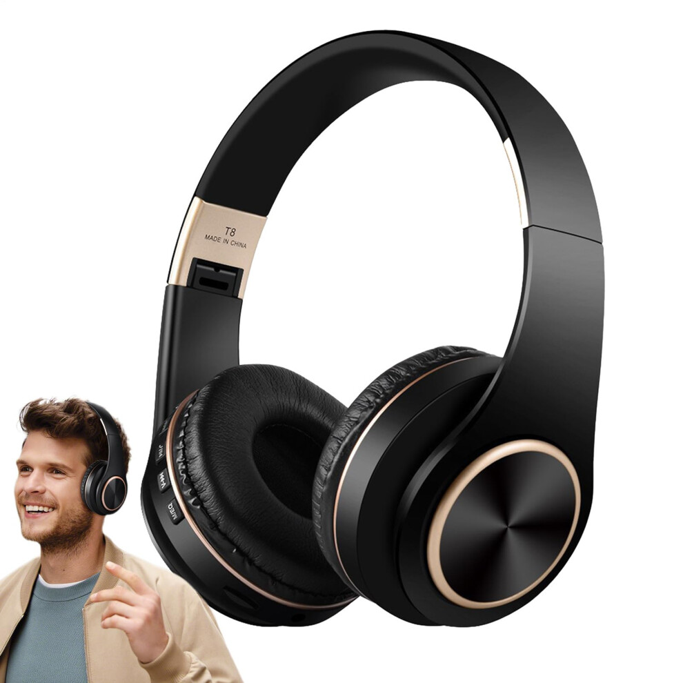 Noise Cancelling Wireless Headset Rechargeable Overear Headphones For Gaming And Daily Use Black 9339159434956