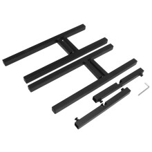 Robuster Metallständer, verstellbarer Pflanzenständer im Mid-Century-Modern-Design, wetterfest, rostfrei und rutschfest für den Außenbereich,