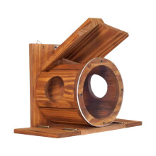Wooden Squirrel Feeder, Large, Animal Feeding Station, Chipmunk Feeder, Squirrels Feeding Box For Backyard Patio Winter