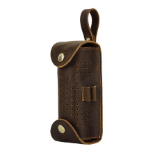 3 Slots Golf Ball Storage Bag Leather With Tees Holder For Golfers Leather Case