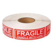 Fragile Stickers Adhesive Warning Labels 120Count Fragile Handling Tags 5x5x2.8cm Glassware Packaging For Retail