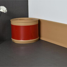 Soft PVC Skirting Board, 3 Meter Length, Waterproof Edge Trim, LFor Edge Design, Dark Brown, Yellow, Gray, Easy Install